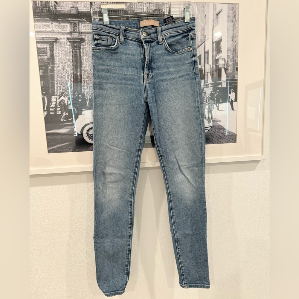 7 for All Mankind High Waist Ankle Skinny Jeans | 27
